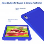 MingShore Universal For Lenovo Tab M8 HD,Smart Tab M8,Tab M8 FHD,Tab M8 3rd Gen 8.0 Inch Tablet Silicone Rubber Rear Bumper Kids Friendly Washable Durable Rugged Case Blue