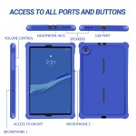 MingShore for Lenovo Tab M10 FHD Plus (2nd Gen) Silicone Rubber Rear Bumper TB-X606F TB-X606X TB-X606V TB-X606FA TB-X606XA M10 Plus 10.3 Inch Tablet Kids Friendly Rugged Bouncing Case (Blue)