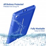 MingShore for Lenovo Tab M10 FHD Plus (2nd Gen) Silicone Rubber Rear Bumper TB-X606F TB-X606X TB-X606V TB-X606FA TB-X606XA M10 Plus 10.3 Inch Tablet Kids Friendly Rugged Bouncing Case (Blue)