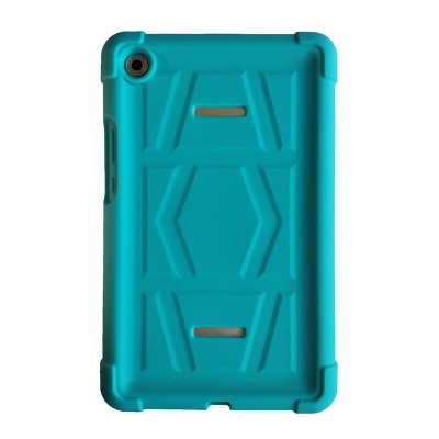 MingShore For Huawei MediaPad M5 8.4 Inch Tablet 2018 Released Silicone Rubber Rear Bumper SHT-W09-AL09 Kids Friendly Handstrap Soft Rugged Case TURQUOISE