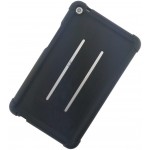 MingShore for Huawei MediaPad T3 8 Tablet Silicone Rubber Rear Bumper KOB-L09 KOB-W09 Kids Friendly Handstrap Soft Rugged Case Black