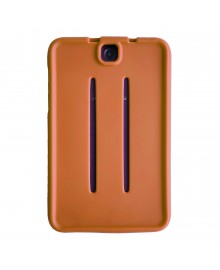 MingShore for Lenovo A7-50 A3500 Silicone Rubber Rear Bumper Released 2014 A3500F-HV-H 7.0 Inch Tablet Handstrap Kids Friendly Washable Durable Rugged Case Orange