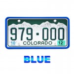 MingShore Silicone License Plate Frame 2-Pack BLUE