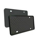 MingShore US License Plate Frame 2 PCs-Black