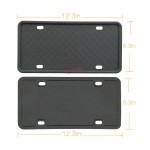 MingShore US License Plate Frame 2 PCs-Black